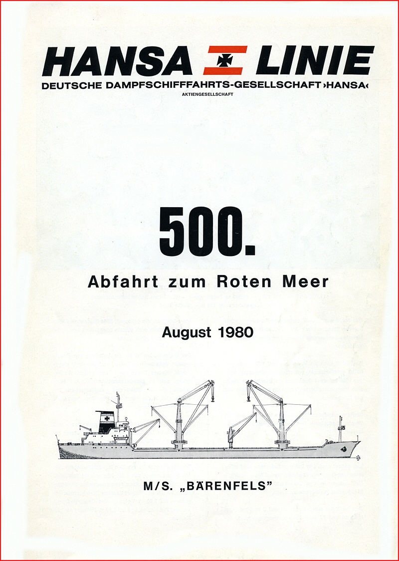 500. Abfahrt zum Roten Meer