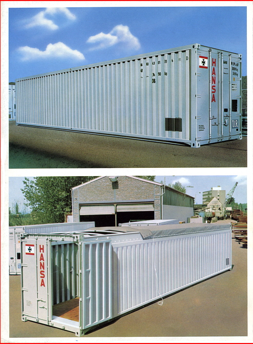 Container 40' und 40' open-top