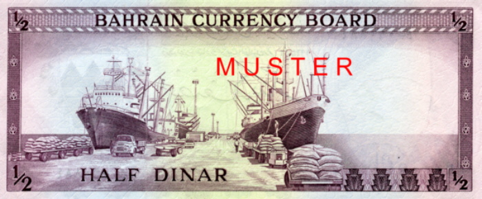 1/2 Dinar aus Bahrain.