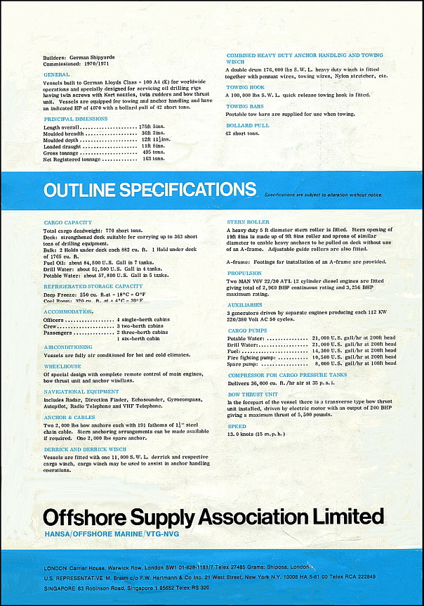 SCHAARTOR (1) Outline Specification