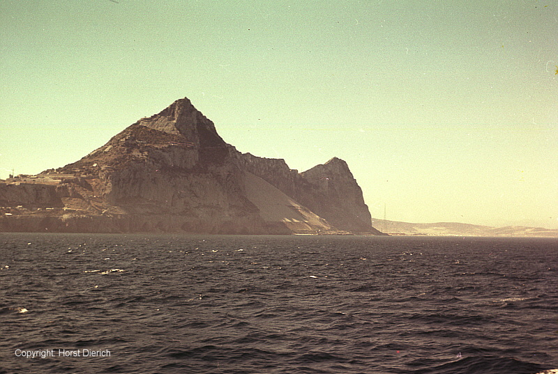 Gibraltar's Ostseite.